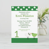 Invitation Saint Patrick's Day N'importe quel âge Anniversair (Debout devant)