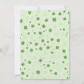 Invitation Saint Patrick's Day Shamrock Lucky One 1er anniver (Dos)