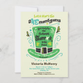 Invitation Saint Patrick's Day Shenanigans Baby shower Invita (Devant)