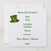 Invitation Saint Patrick's Day - SRF (Dos)