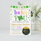 Invitation Saint-Patricks Day Thématique Appréciation de l'en (Debout devant)