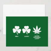 Invitation Saint Patricks Funny Party pour les gars (Devant / Derrière)