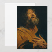 Invitation Saint Pierre par Antoon van Dyck (Devant / Derrière)