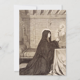 Invitation Saint Scholastica Patroness of school