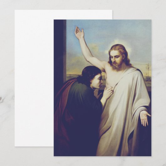 Invitation Saint Thomas doutant par Silvestro Lega (Devant / Derrière)