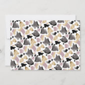 Invitation Saint Vache Floral 1er anniversaire Photo Invitati (Dos)