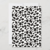 Invitation Saint-Vache Floral et Vache Imprimer Anniversaire (Dos)