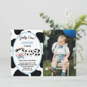 Invitation Saint Vache Je suis un garçon 1er anniversaire Pho (Debout devant)