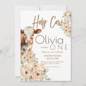 Invitation Saint Vache Je suis une fête d'anniversaire (Devant)