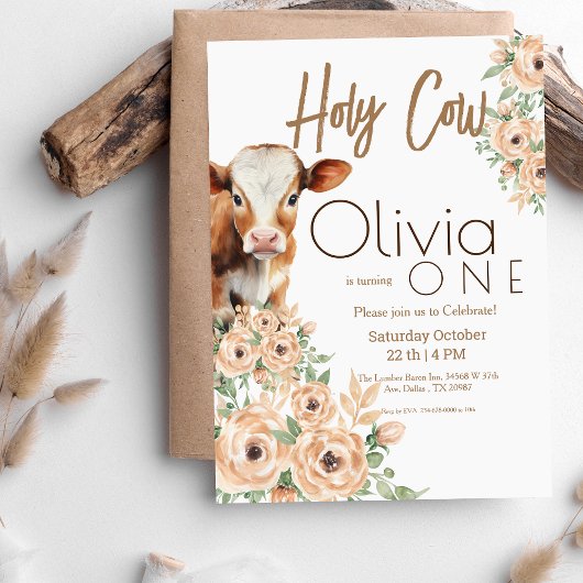 Invitation Saint Vache Je suis une fête d'anniversaire