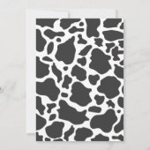 Invitation Saint Vache Je suis une fille rose 1er anniversair (Dos)