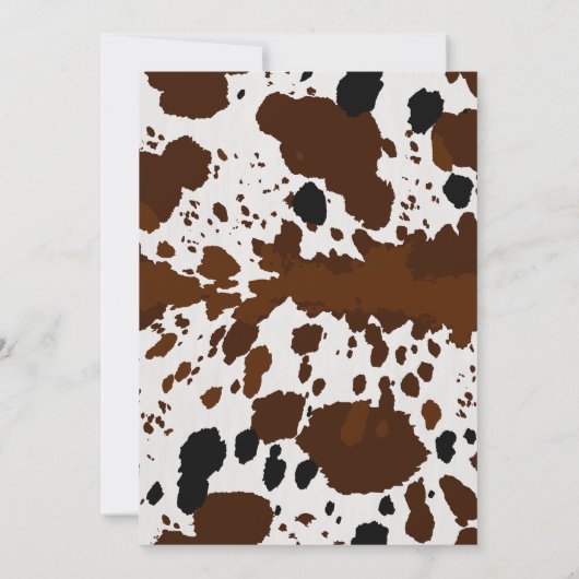 Invitation Saint Vache Je suis une terre cuite Plaid Annivers (Dos)