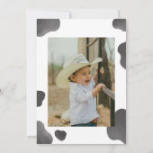 Invitation Saint Vache Je suis UNE Vache Highland 1er anniver (Dos)