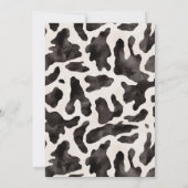 Invitation Saint Vache Moderne Simple ferme fête d'anniversai (Dos)