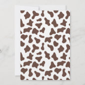 Invitation Saint-Vache Pays rustique Baby shower de veau flor (Dos)