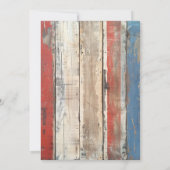 Invitation Saint-Vache Rouge Blanc Bleu Haut-Baby shower de v (Dos)