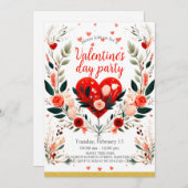 Invitation Saint Valentin (Devant / Derrière)