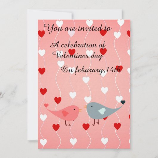 Invitation Saint-Valentin (Devant)