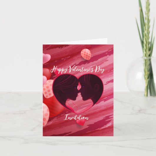 Invitation Saint Valentin (Devant)