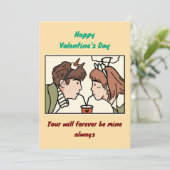 Invitation Saint Valentin (Debout devant)