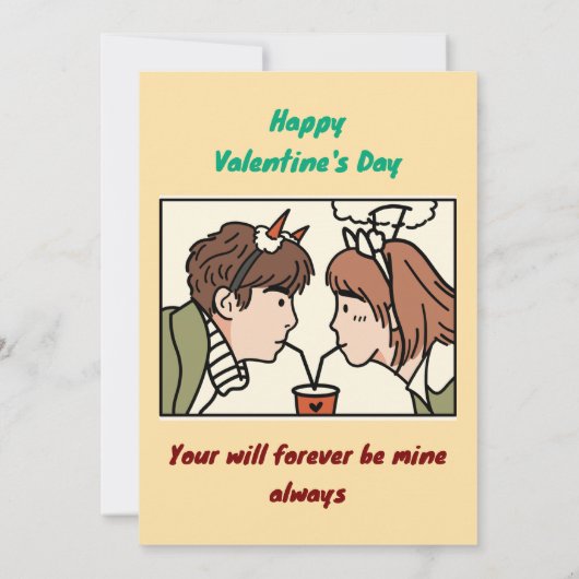 Invitation Saint Valentin (Dos)