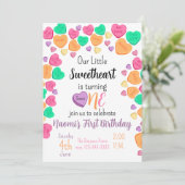 Invitation Saint Valentin 1er anniversaire (Debout devant)