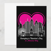 Invitation Saint Valentin à Atlanta City (Devant / Derrière)