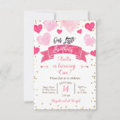 Invitation Saint-Valentin Anniversaire Notre Petit Cœur (Devant)