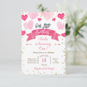 Invitation Saint-Valentin Anniversaire Notre Petit Cœur (Debout devant)