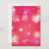 Invitation Saint Valentin Anniversaire Notre Petite Amoureuse (Dos)