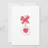 Invitation Saint Valentin avec Coeurs Rose et Or (Dos)