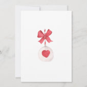 Invitation Saint Valentin avec Coeurs Rouge et Or (Dos)