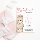 Invitation Saint Valentin Baby shower fille