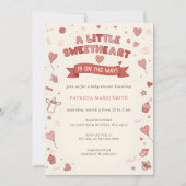 Invitation Saint-Valentin Bébé Doux Fête Prénatale (Devant)