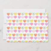 Invitation Saint Valentin Candy Conversation Coeur (Dos)