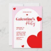 Invitation Saint-Valentin Coeur de la Saint-Valentin (Devant)