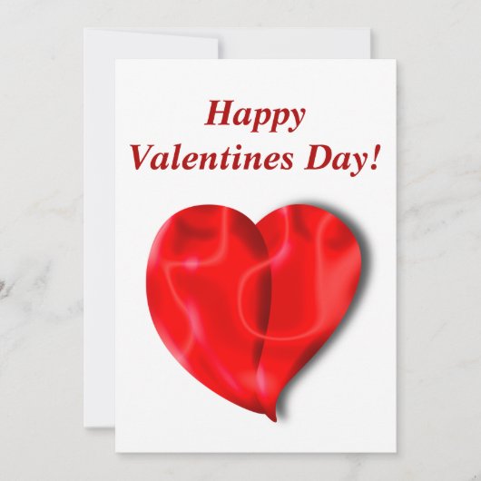 Invitation Saint Valentin ! Coeurs rouges vifs, amour, vacanc (Devant)