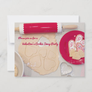Invitation Saint Valentin Cookie Swap Party