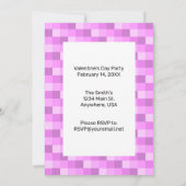 Invitation Saint Valentin Couples dansants "Animaux de fête" (Dos)
