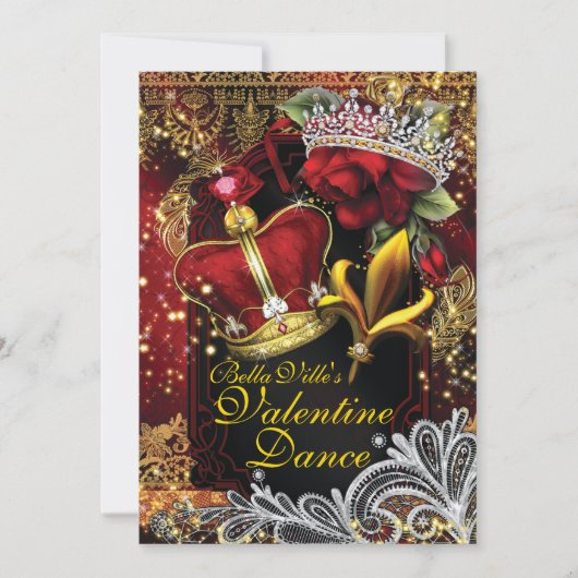 Invitation Saint-Valentin - Danse du bal de fin d'année (Devant)