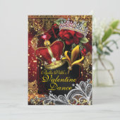 Invitation Saint-Valentin - Danse du bal de fin d'année (Debout devant)