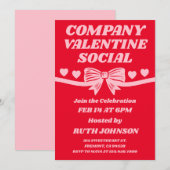 Invitation Saint-Valentin d'entreprise Social (Devant / Derrière)