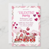 Invitation Saint-Valentin en train (Devant)