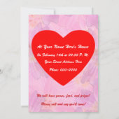 Invitation Saint-Valentin Extraordinaire (Dos)