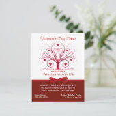 Invitation Saint-Valentin, fête de la danse - Style de presta (Debout devant)