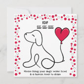 Invitation Saint-Valentin Fête de la Saint-Valentin (Dos)