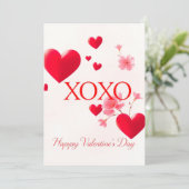 Invitation Saint Valentin fête de l'amour (Debout devant)