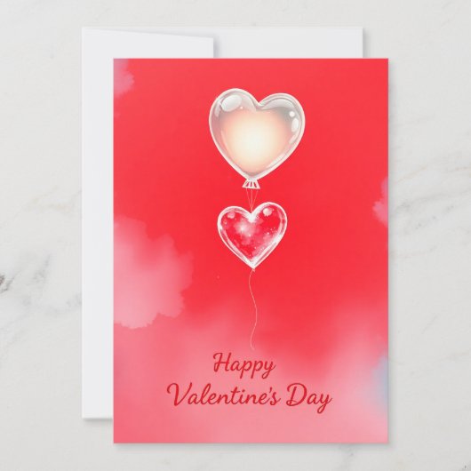 Invitation Saint Valentin fête de l'amour (Devant)