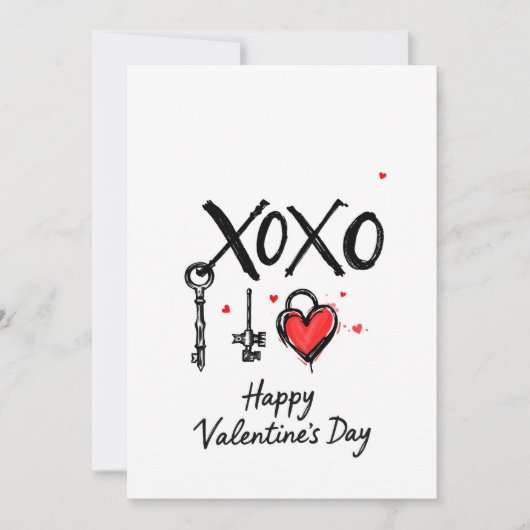 Invitation Saint Valentin fête de l'amour (Devant)