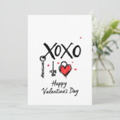 Invitation Saint Valentin fête de l'amour (Debout devant)
